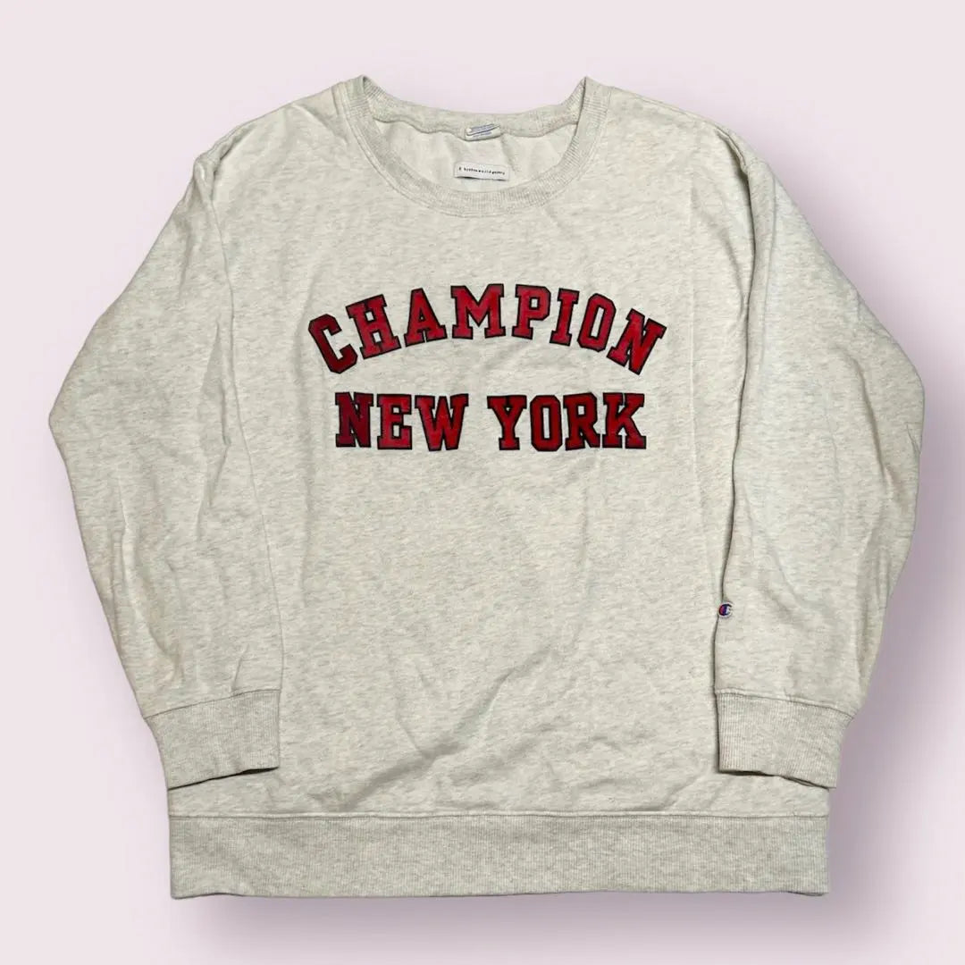 Champion NEW YORK Flocky Print Sweatshirt Ladies