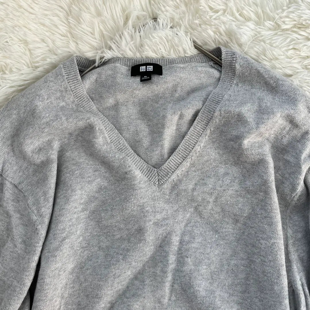 Beautiful goods ✨ [UNIQLO] V neck knit sweater XL Big size Men's cotton 100%