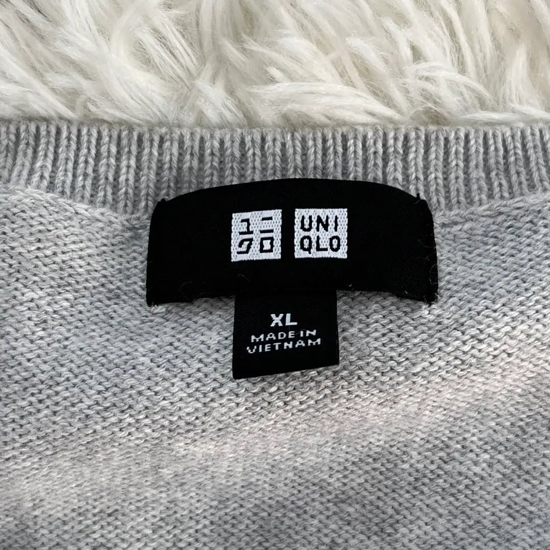 Beautiful goods ✨ [UNIQLO] V neck knit sweater XL Big size Men's cotton 100%