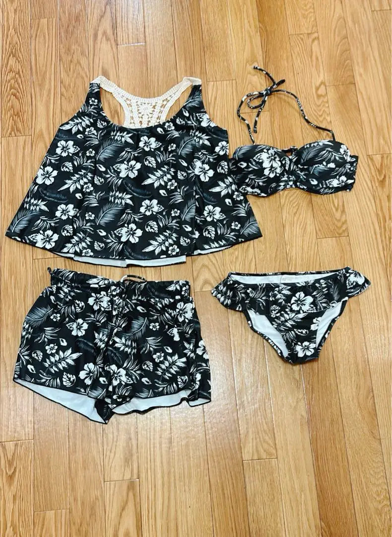 [ZAIDEA] Swimsuit Ladies Body Cover Tankini 4 -piece Set Adult | [ＺＡＩＤＥＡ] 水着 レディース 体型カバー タンキニ ４点セット 大人