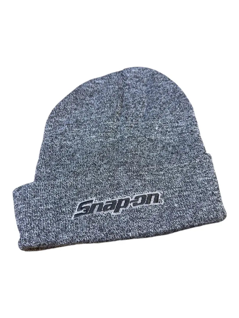 [0] SNAP-ON GREY BEANIE