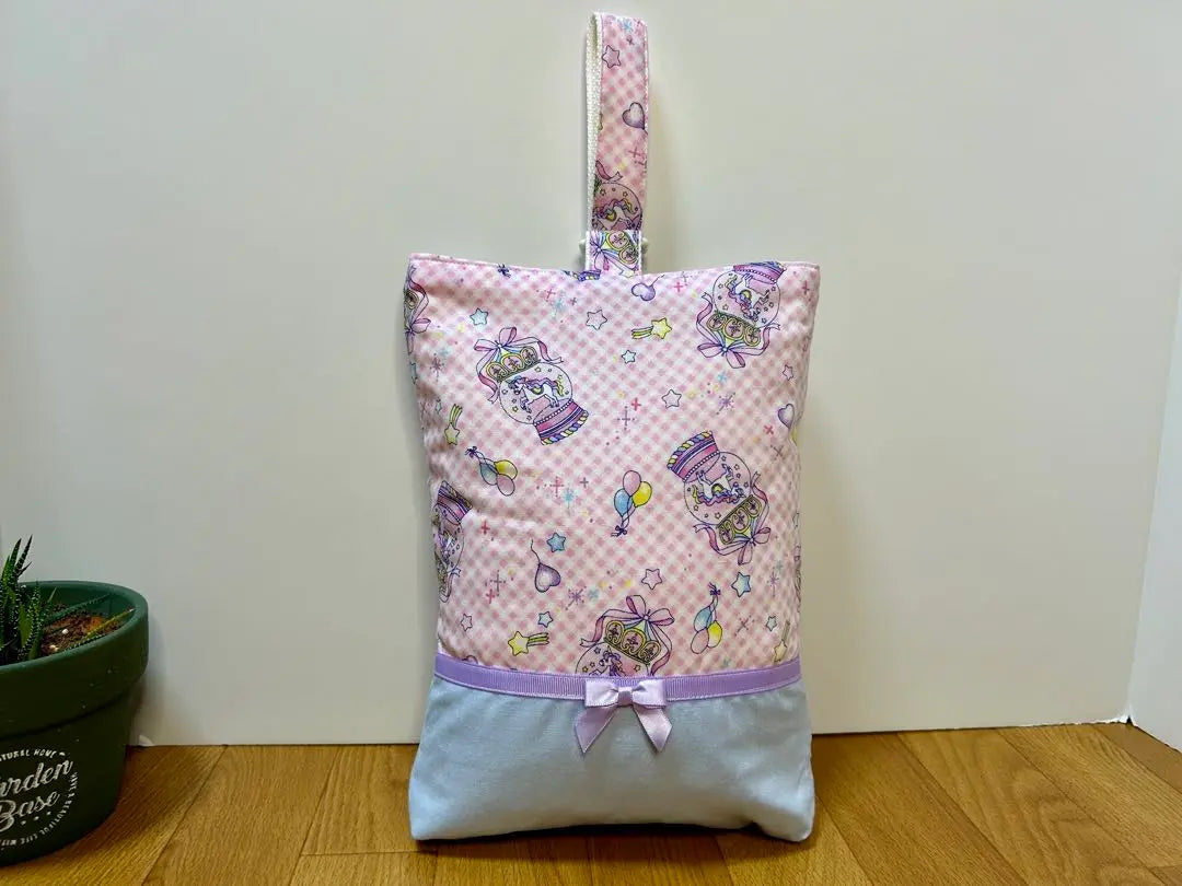 Conjunto de bolsa de lecciones y bolsa para zapatos [Yumikawa Unicorn Pink] | レッスンバッグ＆シューズバッグセット 【ゆめかわ ユニコーン ピンク】