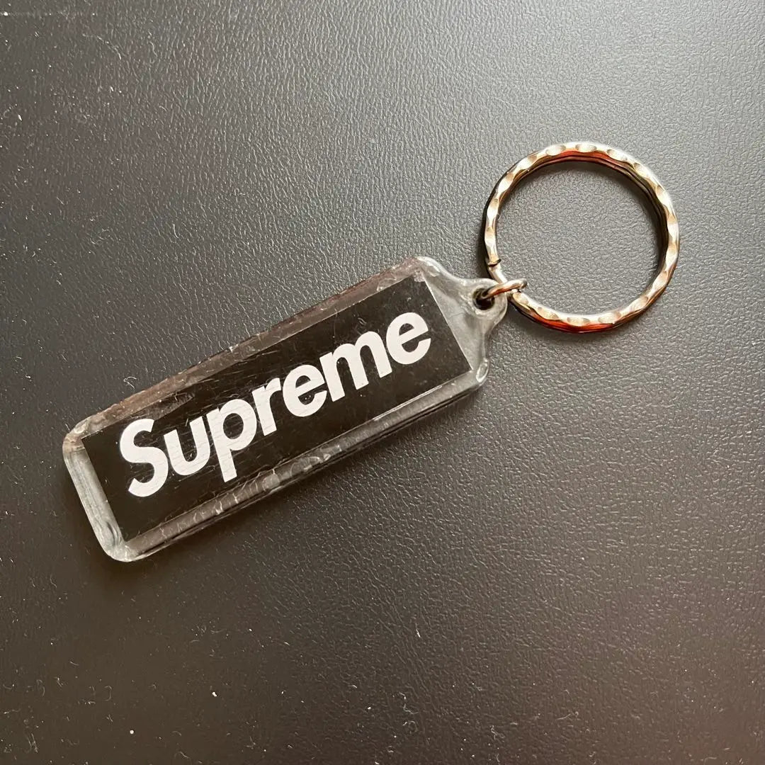 Llavero Supreme 09AW con logotipo de caja Negro | Etiqueta clave con el logotipo de la caja Supreme 09AW キーホルダー 黒