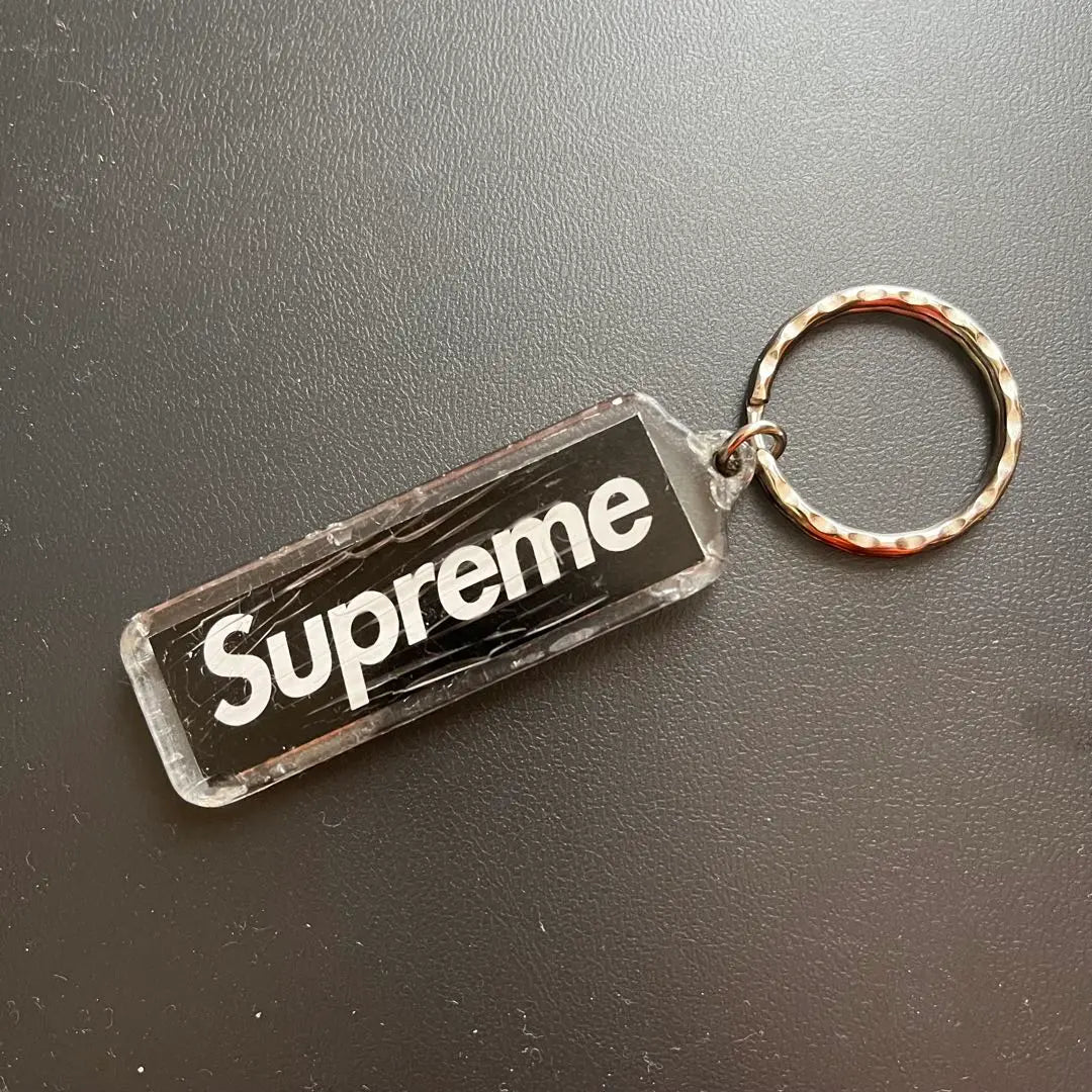 Supreme 09AW Box Logo Keytag Keychain Black