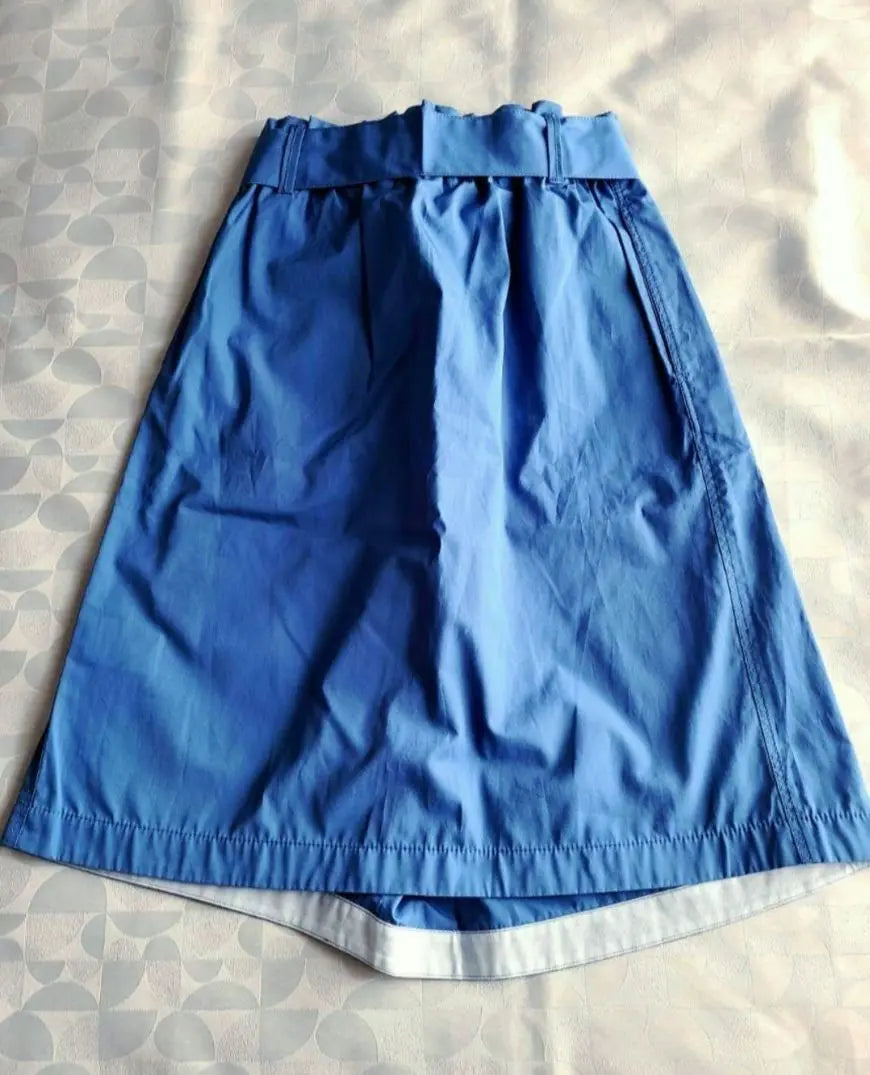 [New tag included] McAfee Cotton Tropical Belted Skirt Blue☆