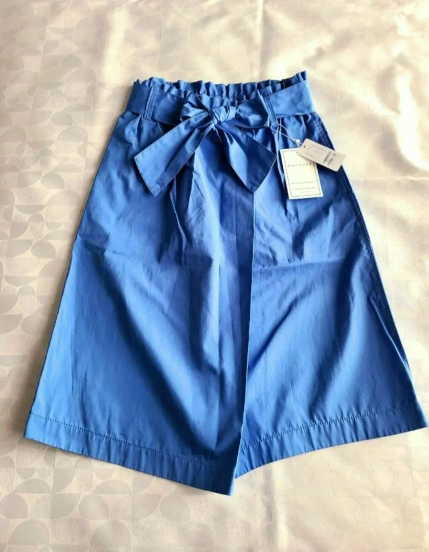 [New tag included] McAfee Cotton Tropical Belted Skirt Blue☆