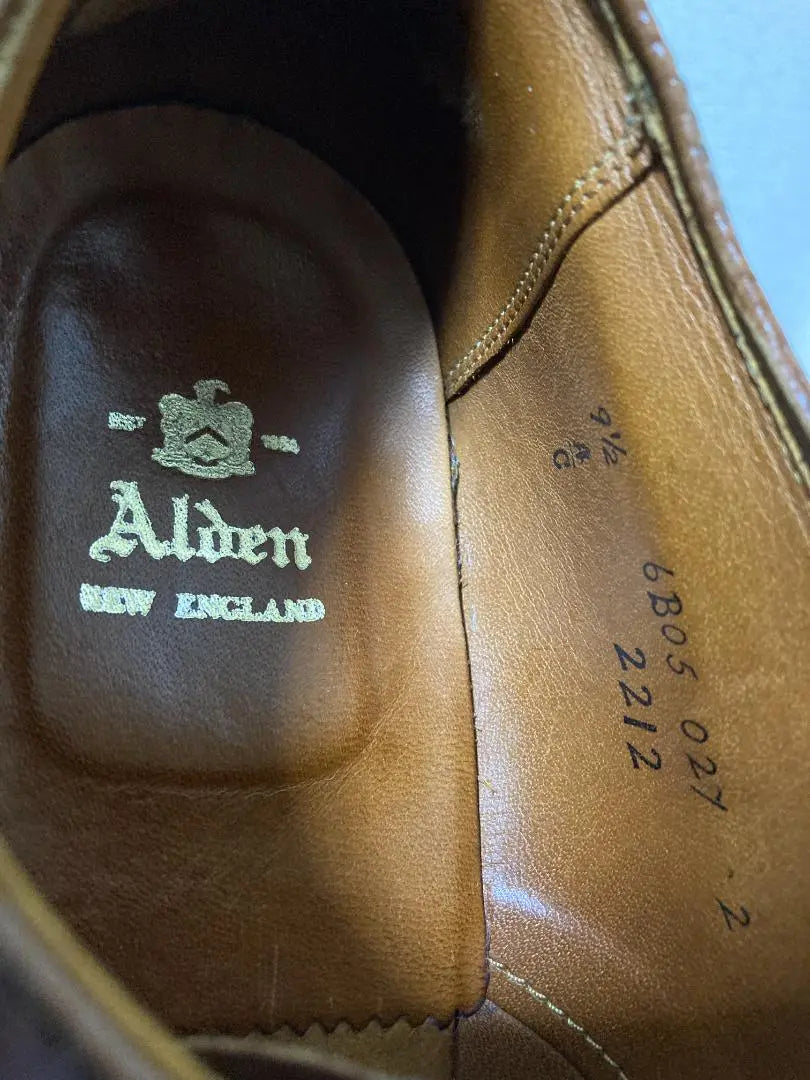 ALDEN Alden 2212 US9.5C Whiskey Shell Cordovan