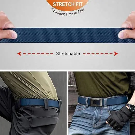 Tactical Belt Men's Military Nylon Work Belt Blue