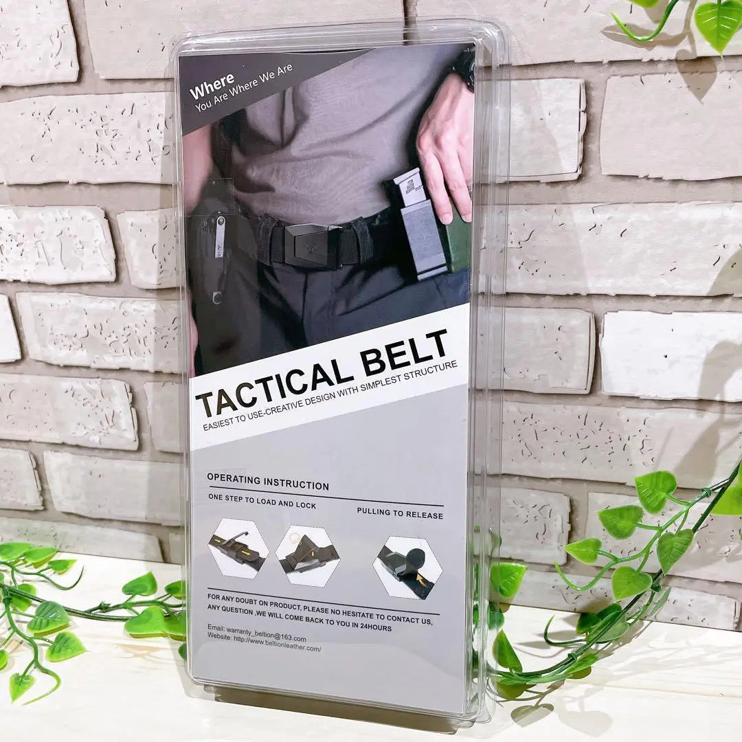 Tactical Belt Men's Military Nylon Work Belt Blue