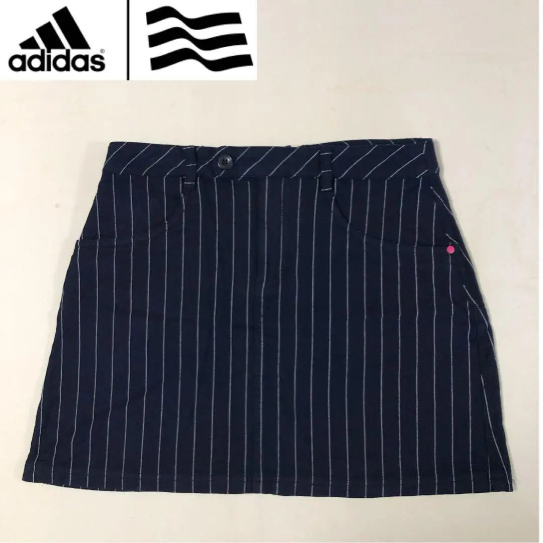 Adidas Golf Skirt Navy Stripes M Size