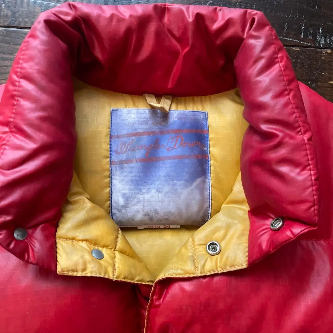 80s Vintage Wrangler Wrangler Down Vest Red