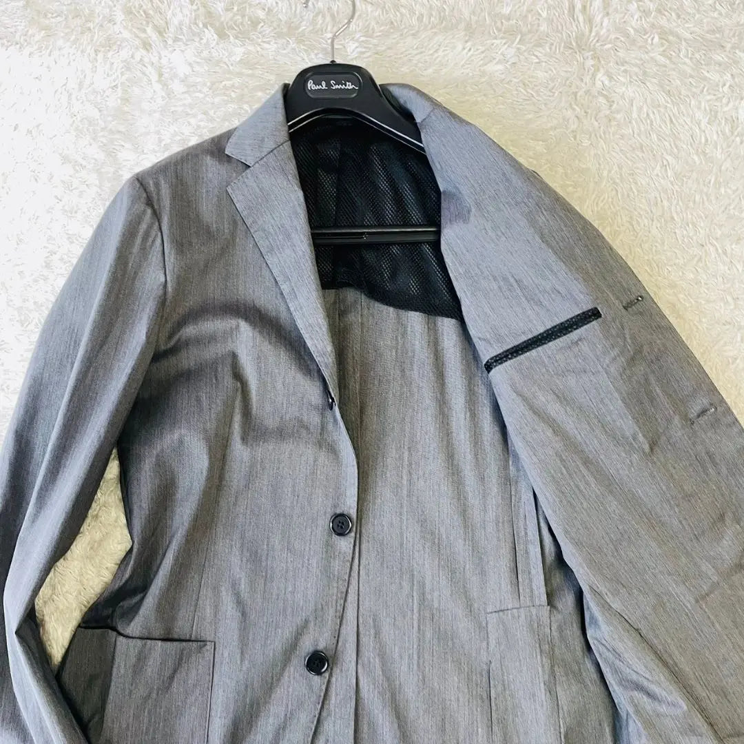 Beautiful condition 301 Tailored jacket Gray Size 50 Wool Mesh lining