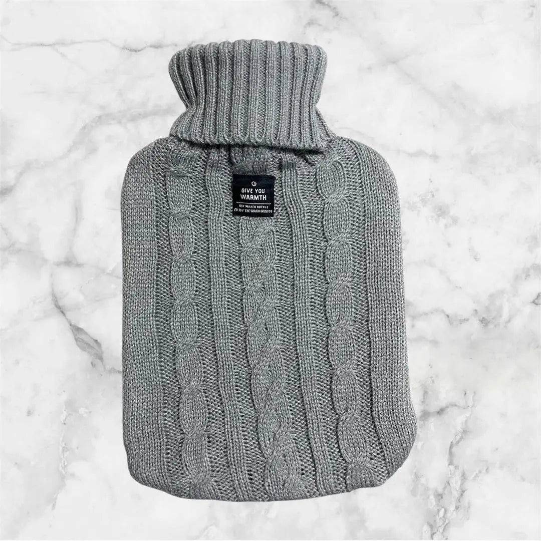 Hot water bottle with knit cover Cold countermeasures Heating utensils cold feet cold -proof and hot power saving