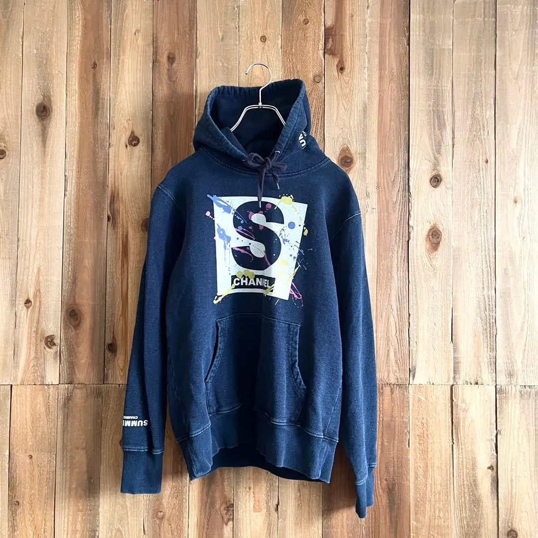 Samazu Channel Pullover Hoodie M Size Navy