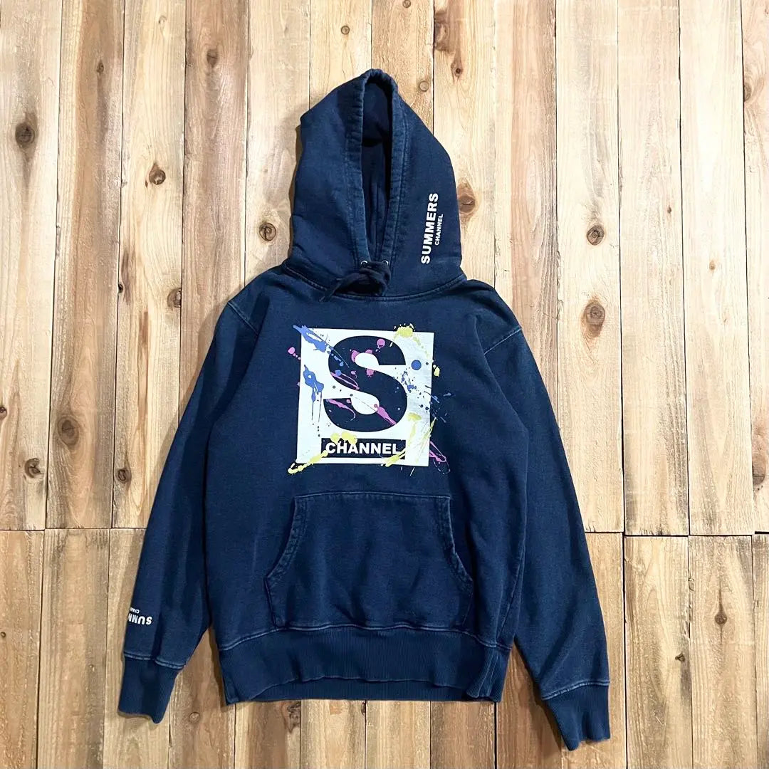 Samazu Channel Pullover Hoodie M Size Navy