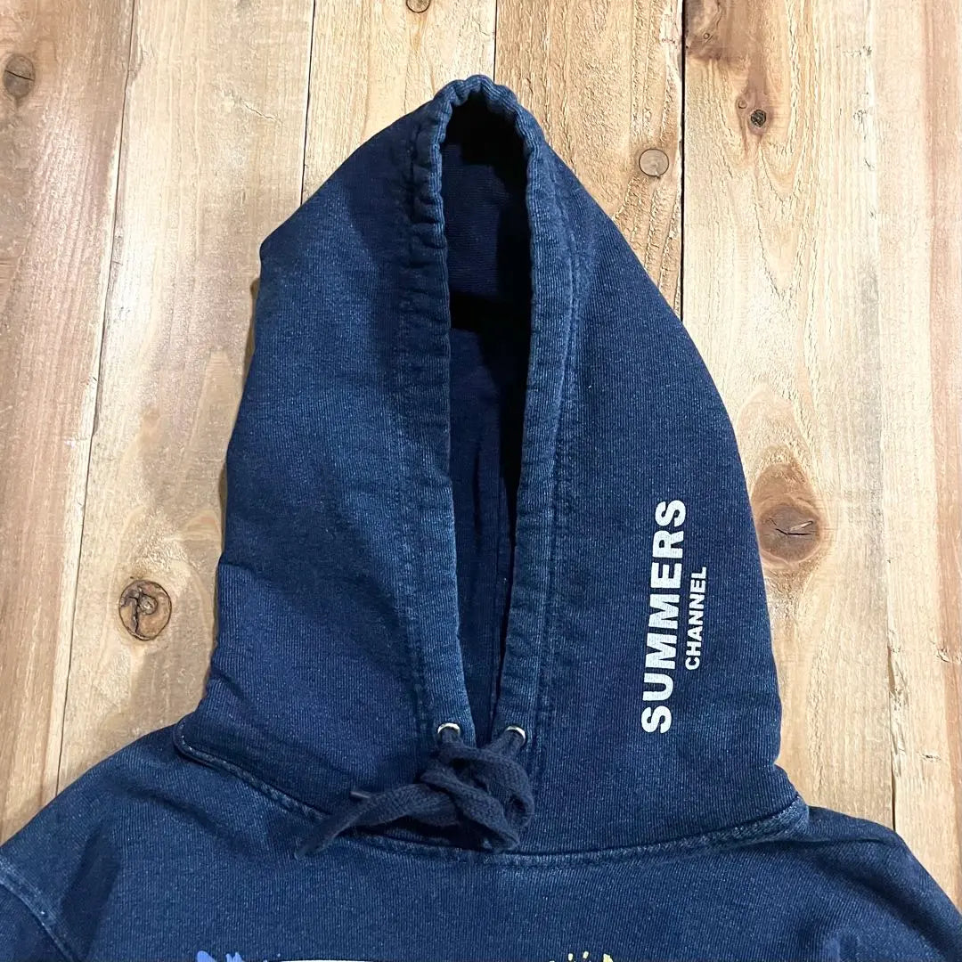 Samazu Channel Pullover Hoodie M Size Navy