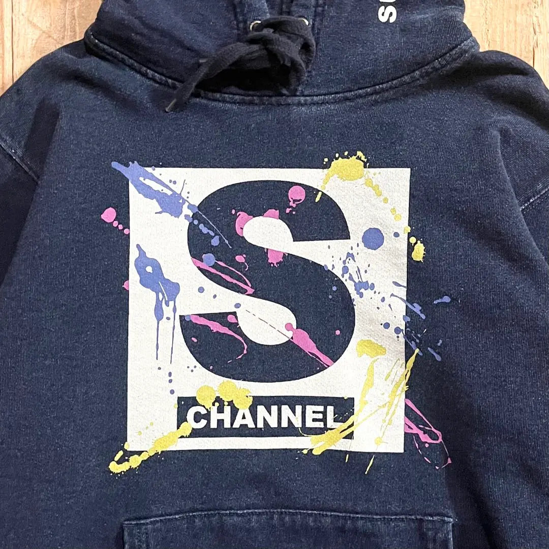 Samazu Channel Pullover Hoodie M Size Navy