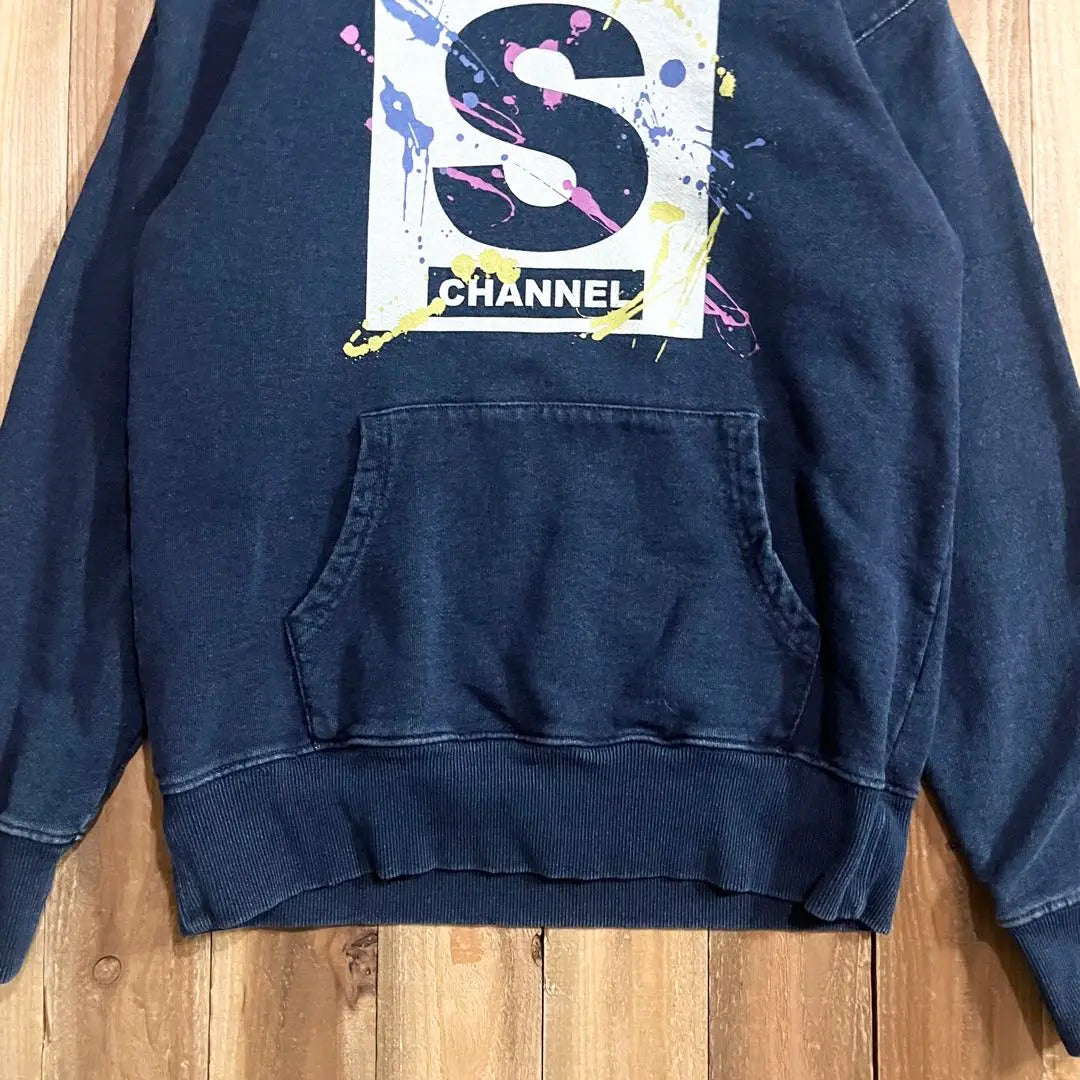 Samazu Channel Pullover Hoodie M Size Navy