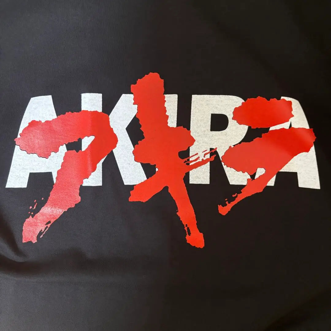 [Muy popular❗️] Akira☆Logotipo grande, impresión a doble cara, camiseta, negra, nueva, sin usar