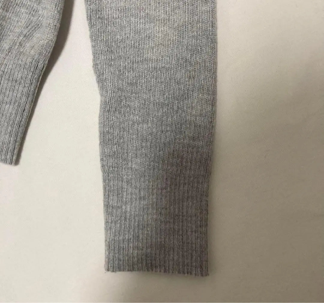 Women's Sweater Knit Tops Cut and Sewn Long Sleeve Gray V Neck Autumn/Winter