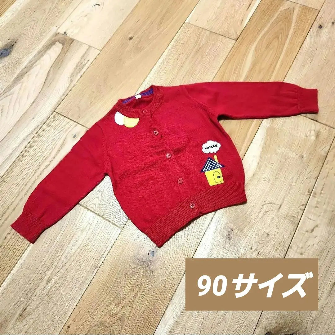 Ropa Infantil Bebé Cárdigan Manga Larga Talla 90 Rojo