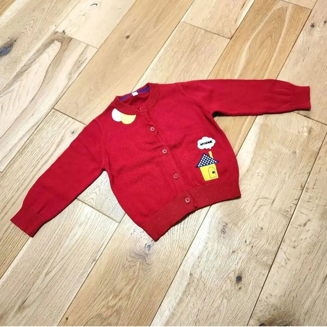 Ropa Infantil Bebé Cárdigan Manga Larga Talla 90 Rojo