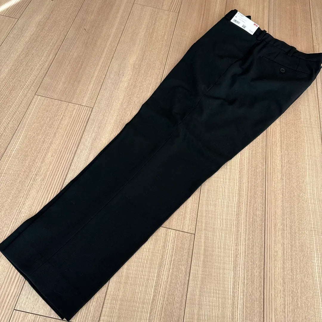 Uniqlo Smart Ankle Pants M Black Wool-Like