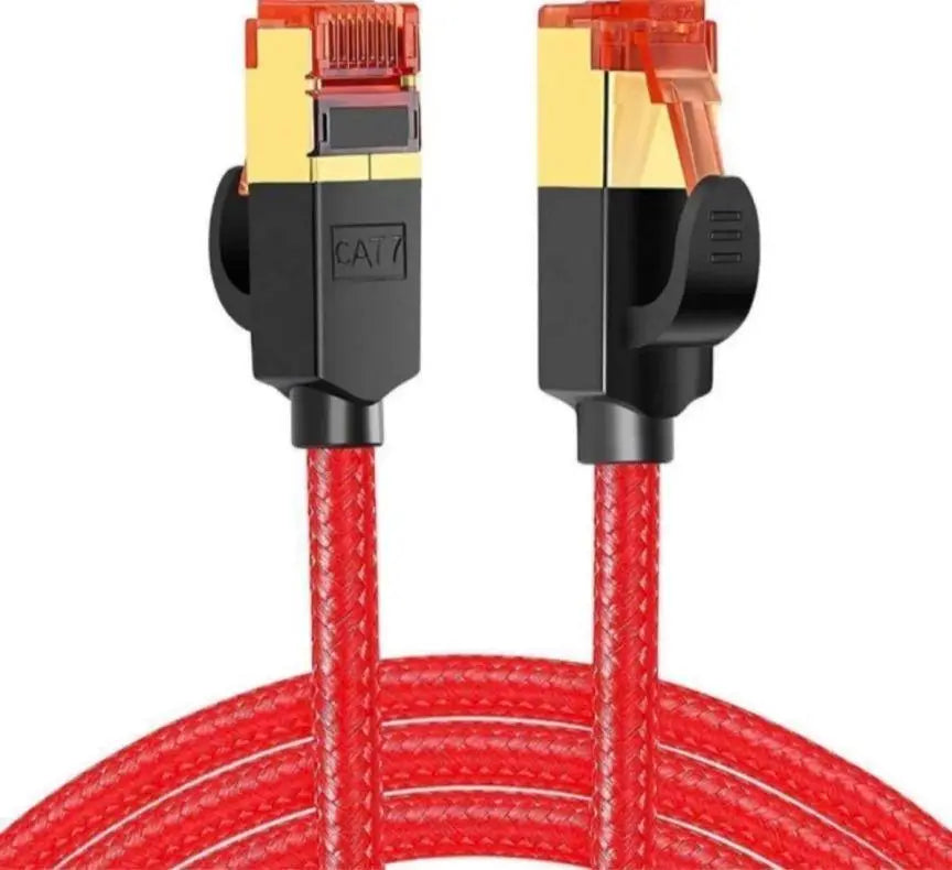 LAN cable 10M CAT7 modem router compatible with PC etc. Red