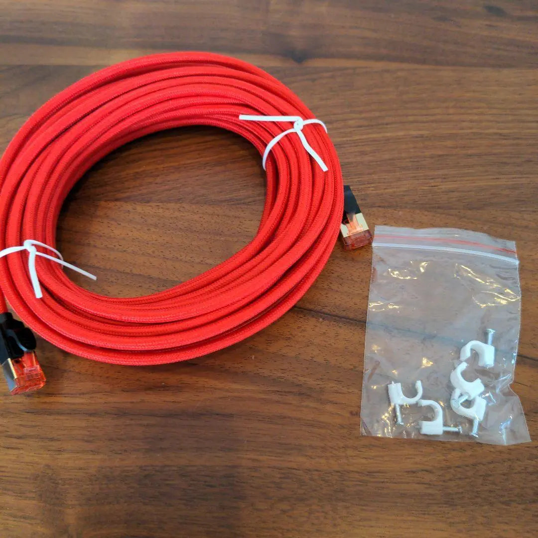 Cable LAN 10M CAT7 módem router compatible con PC etc. Rojo