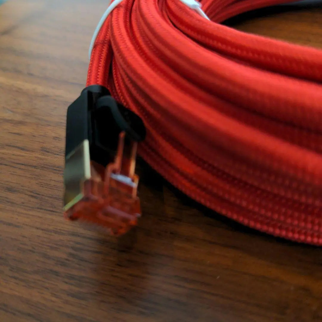 LAN cable 10M CAT7 modem router compatible with PC etc. Red