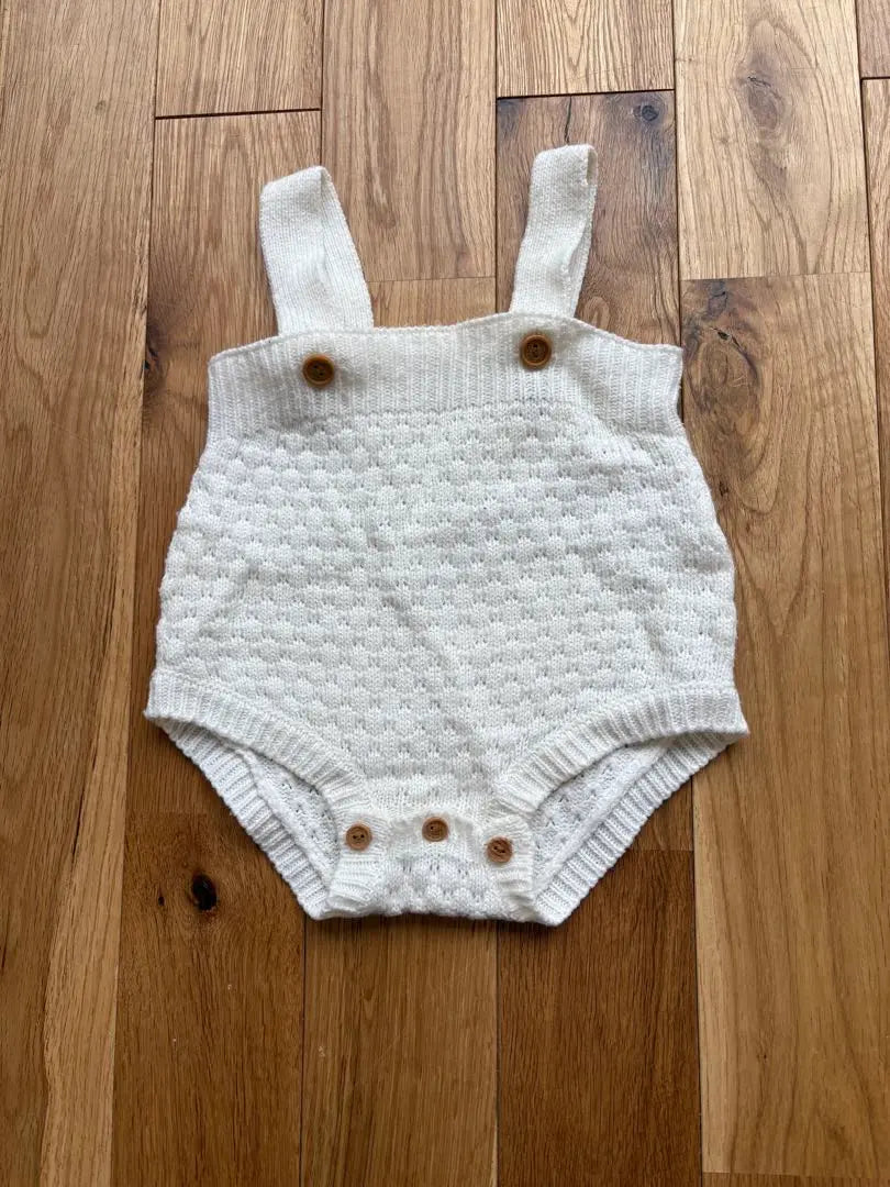 Ivory Knit Romper Birthday Cottli 70