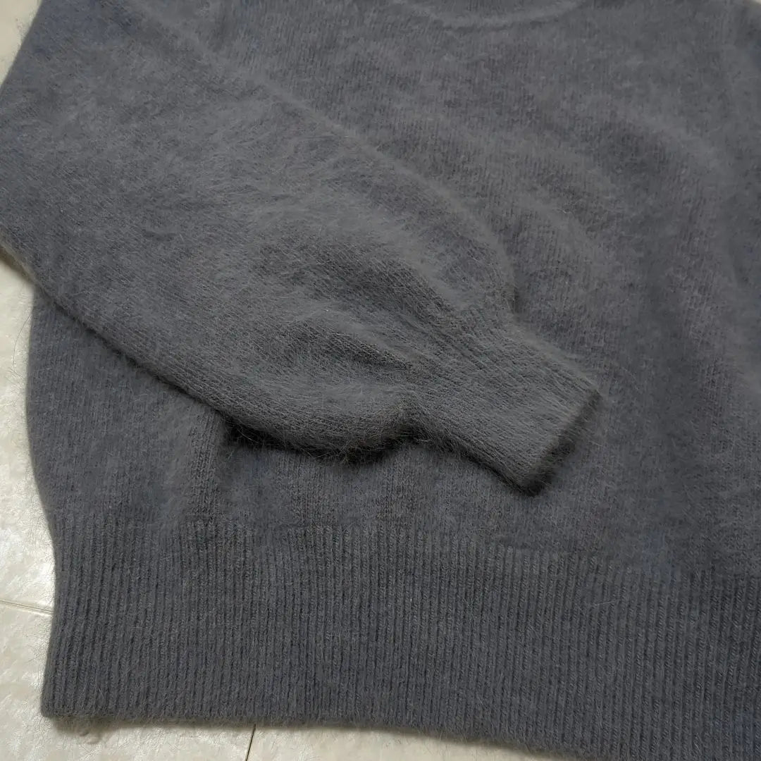 ♡U Mohair blend gray sweater long sleeves ♡