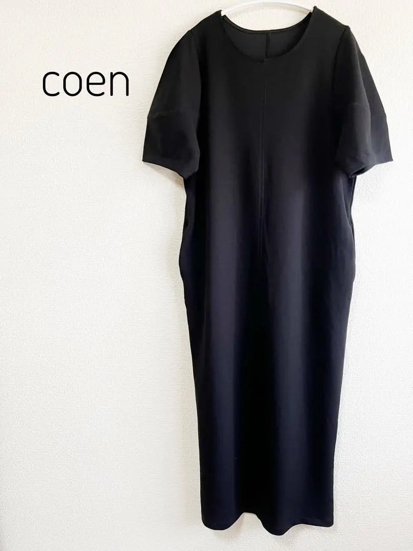 Coen Coen Clear Punch Cocoon Dress M Black | コーエン coen クリアポンチコクーンワンピース M 黒