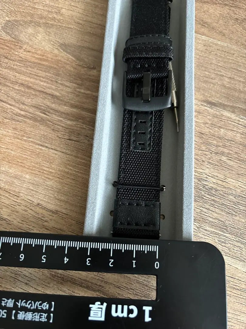 Watchband Canvas Replacement Band Cloth Watch Strap Black 20mm