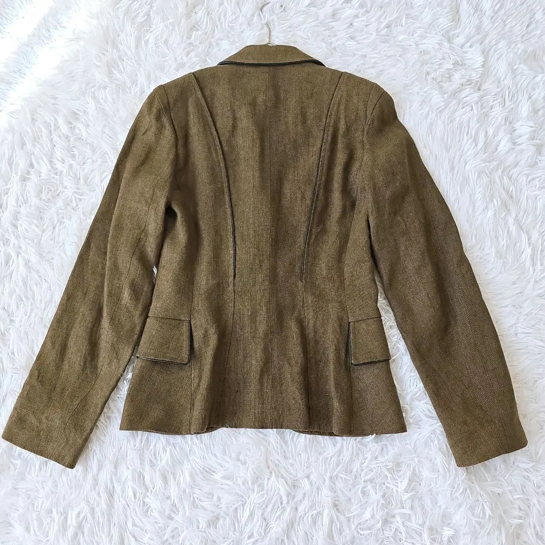 ASSO DI MODA Chaqueta Entallada 100% Lino S Francia | ASSO DI MODA リネン100% テーラードジャケット S フランス製