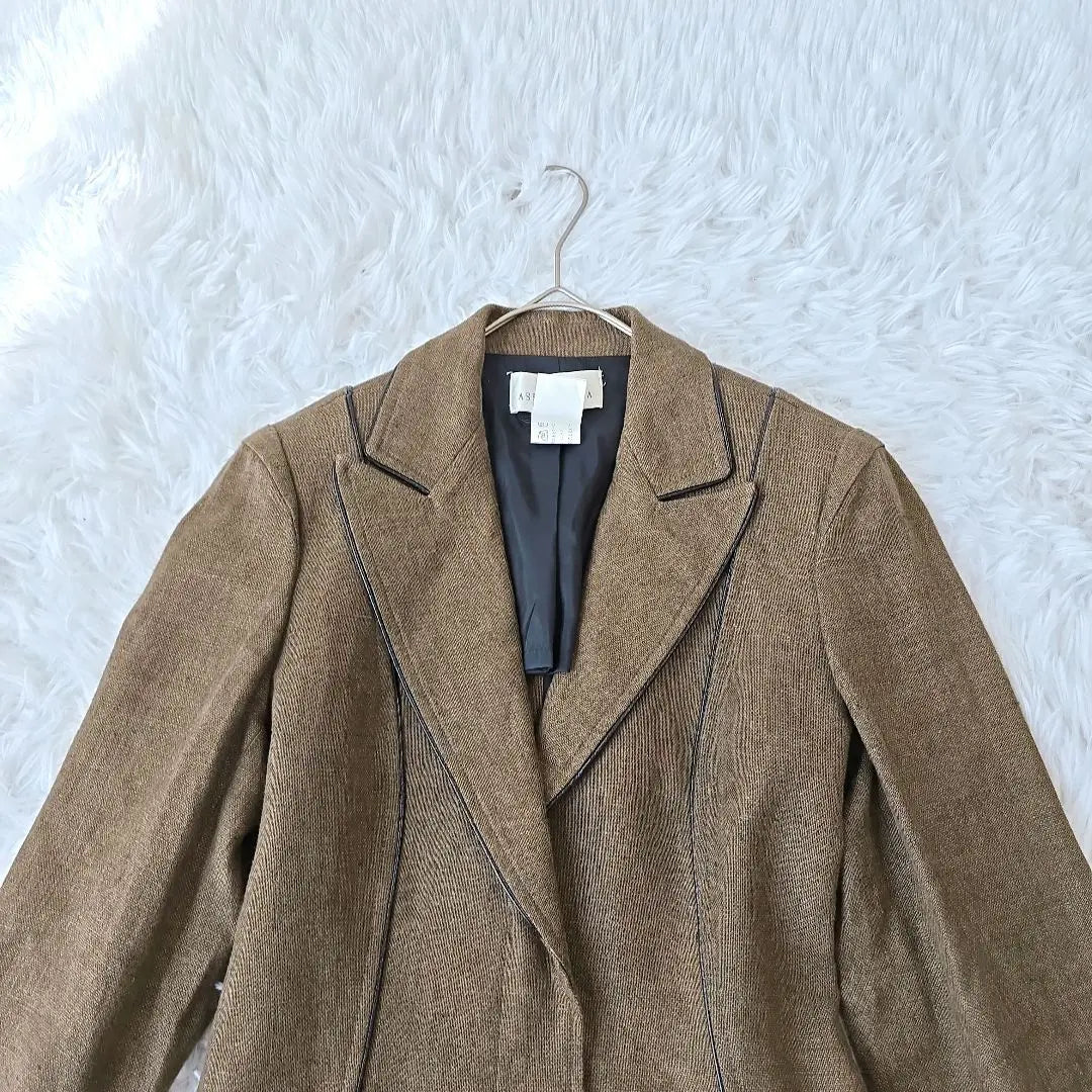 ASSO DI MODA Chaqueta Entallada 100% Lino S Francia | ASSO DI MODA リネン100% テーラードジャケット S フランス製