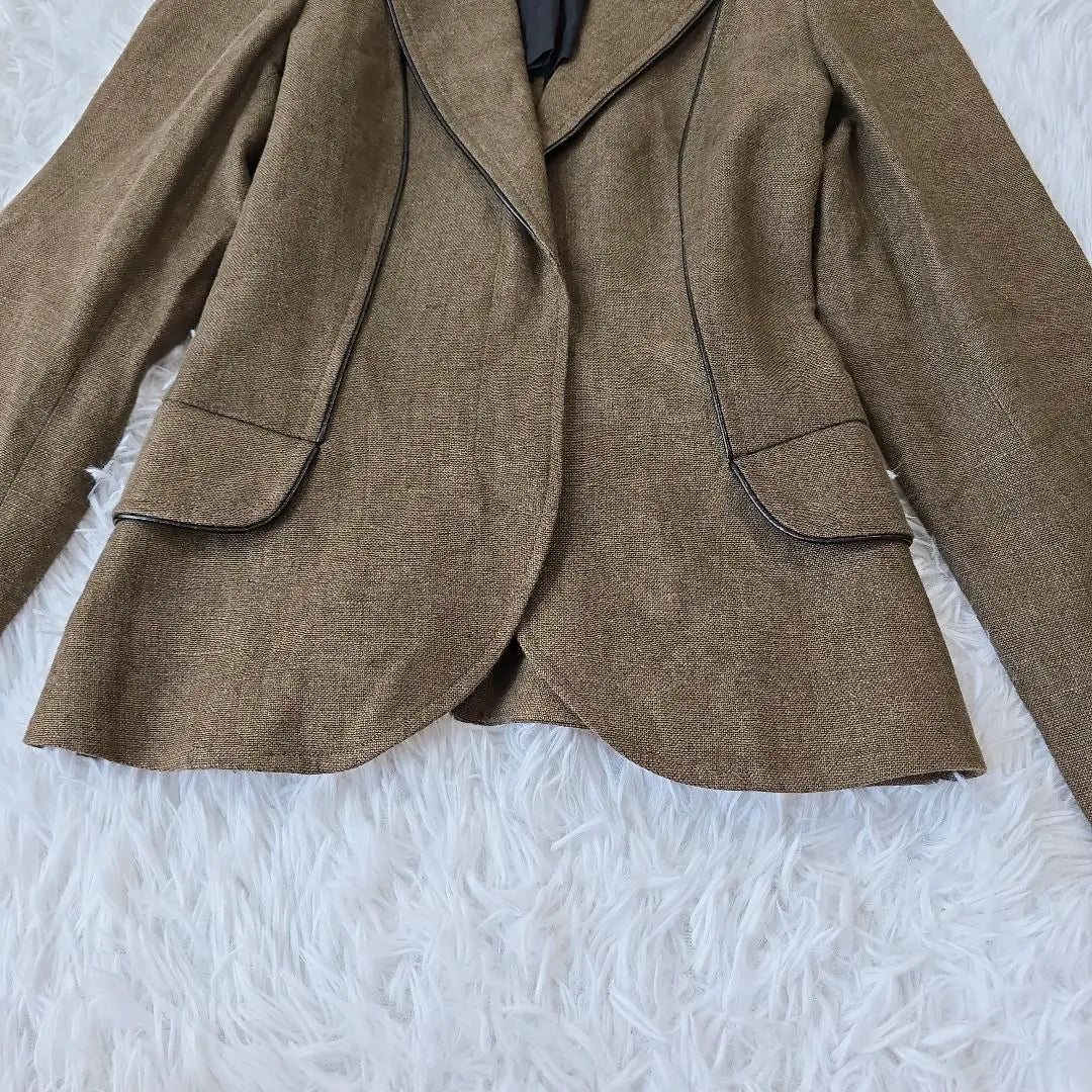 ASSO DI MODA Chaqueta Entallada 100% Lino S Francia | ASSO DI MODA リネン100% テーラードジャケット S フランス製