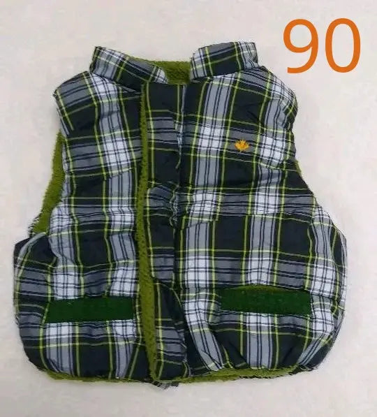 Kids RAG MART Reversible Best Check 90 | キッズ　RAG MART リバーシブルベスト　チェック　90