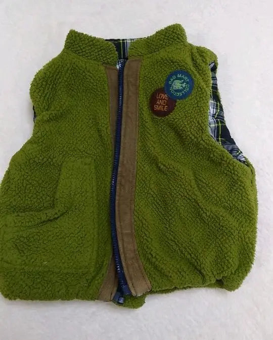 Kids RAG MART Reversible Best Check 90 | キッズ　RAG MART リバーシブルベスト　チェック　90