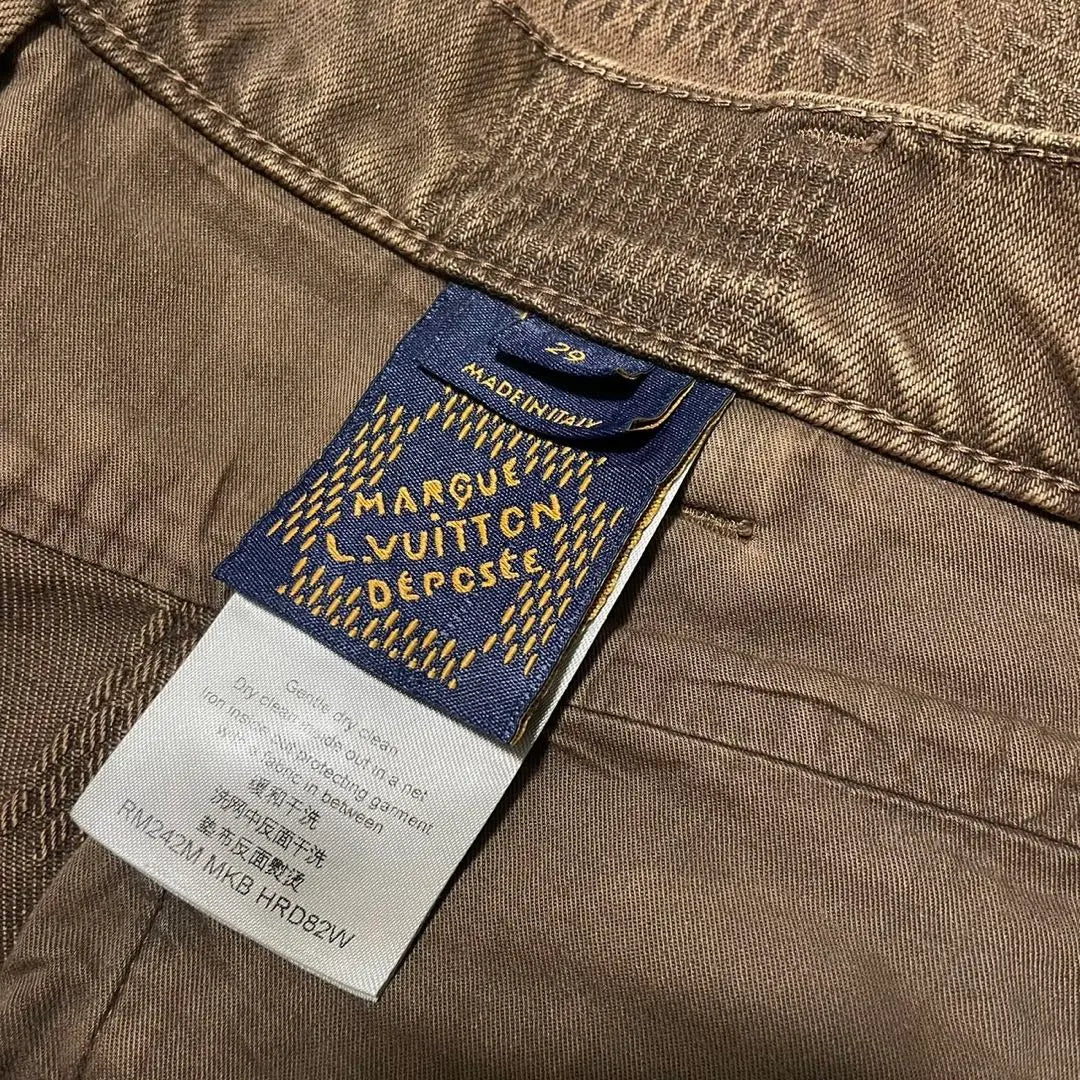 LOUIS VUITTON Damier Workwear Denim Pants 29