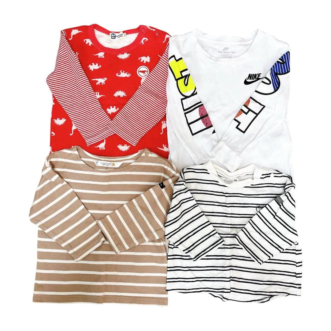 Ropa para niños vendida al por mayor 28 prendas 80 Talla Manga corta Manga larga Pantalones largos KPBOY KPBOY etc. | 子供服まとめ売り 28着 80サイズ 半袖長袖 半ズボン長ズボン KPboy他