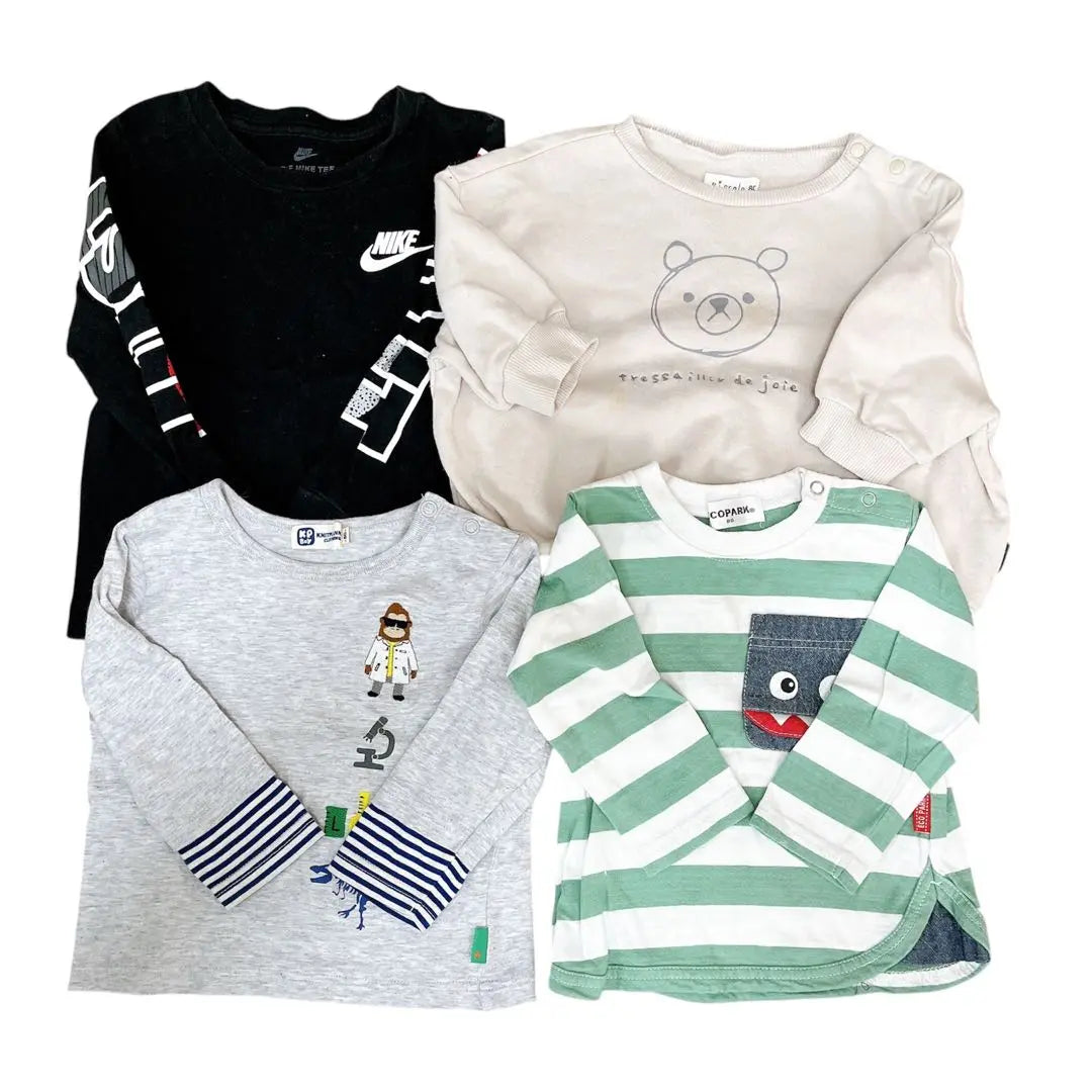 Ropa para niños vendida al por mayor 28 prendas 80 Talla Manga corta Manga larga Pantalones largos KPBOY KPBOY etc. | 子供服まとめ売り 28着 80サイズ 半袖長袖 半ズボン長ズボン KPboy他