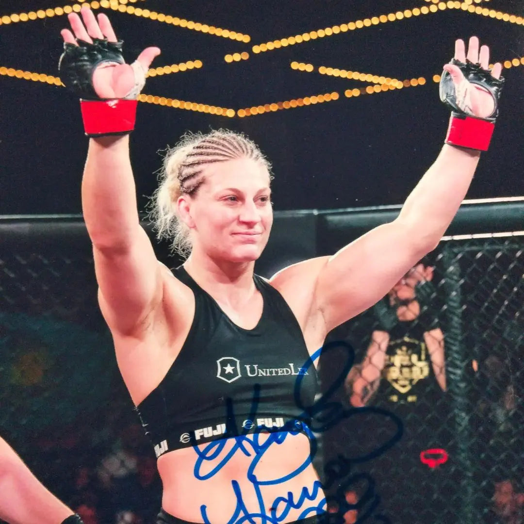 Autographed photo by Kayla Harrison...Olympic judo gold medalist...