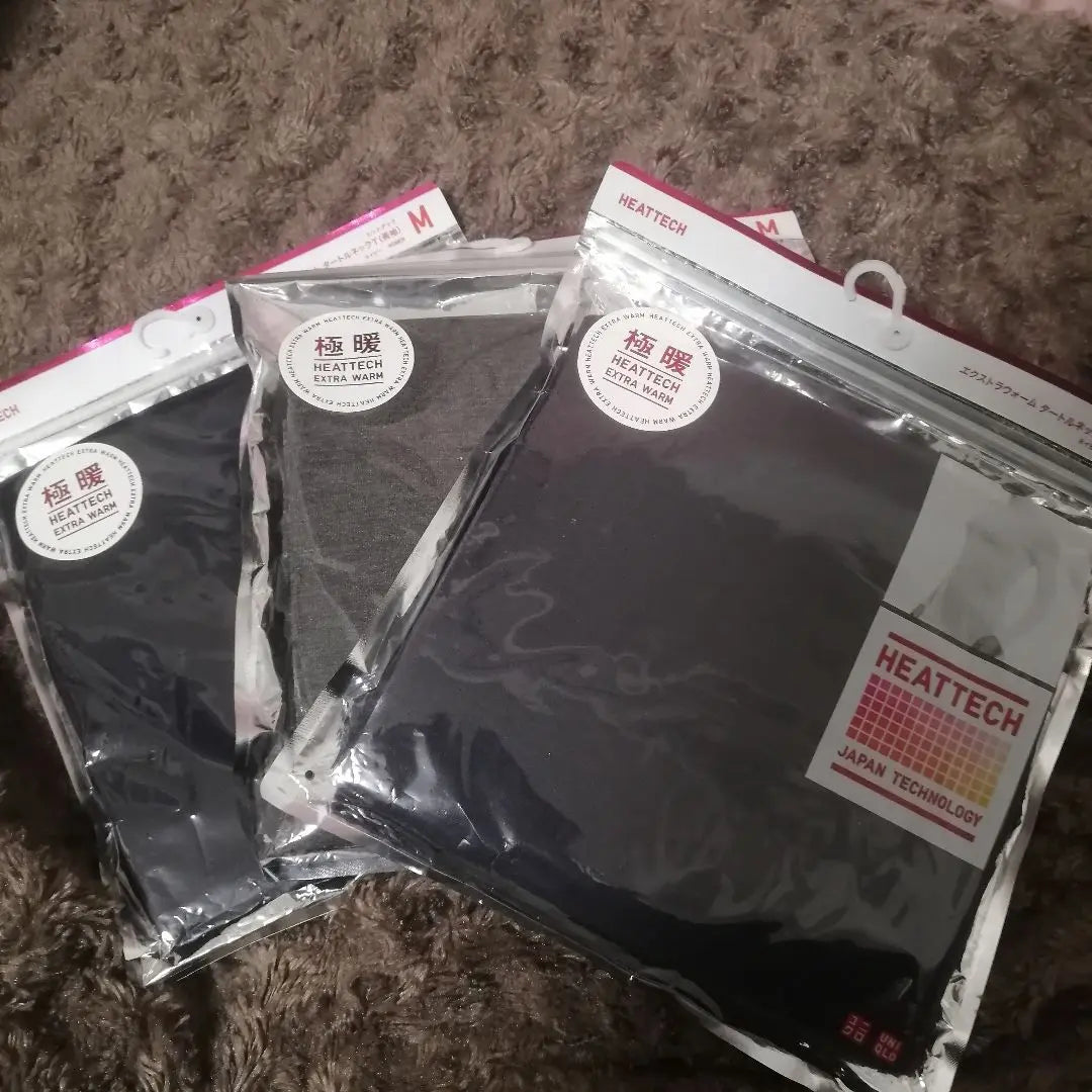 [New, unopened] Set of 3 Heattech Extra Warm Turtleneck