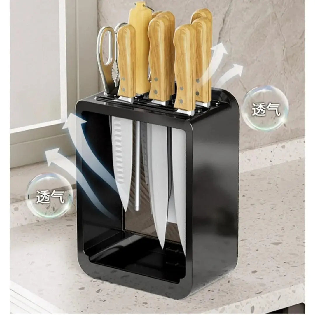 ✨ New / unused item ✨ Kitchen knife stainless steel knife Knife storage stand white