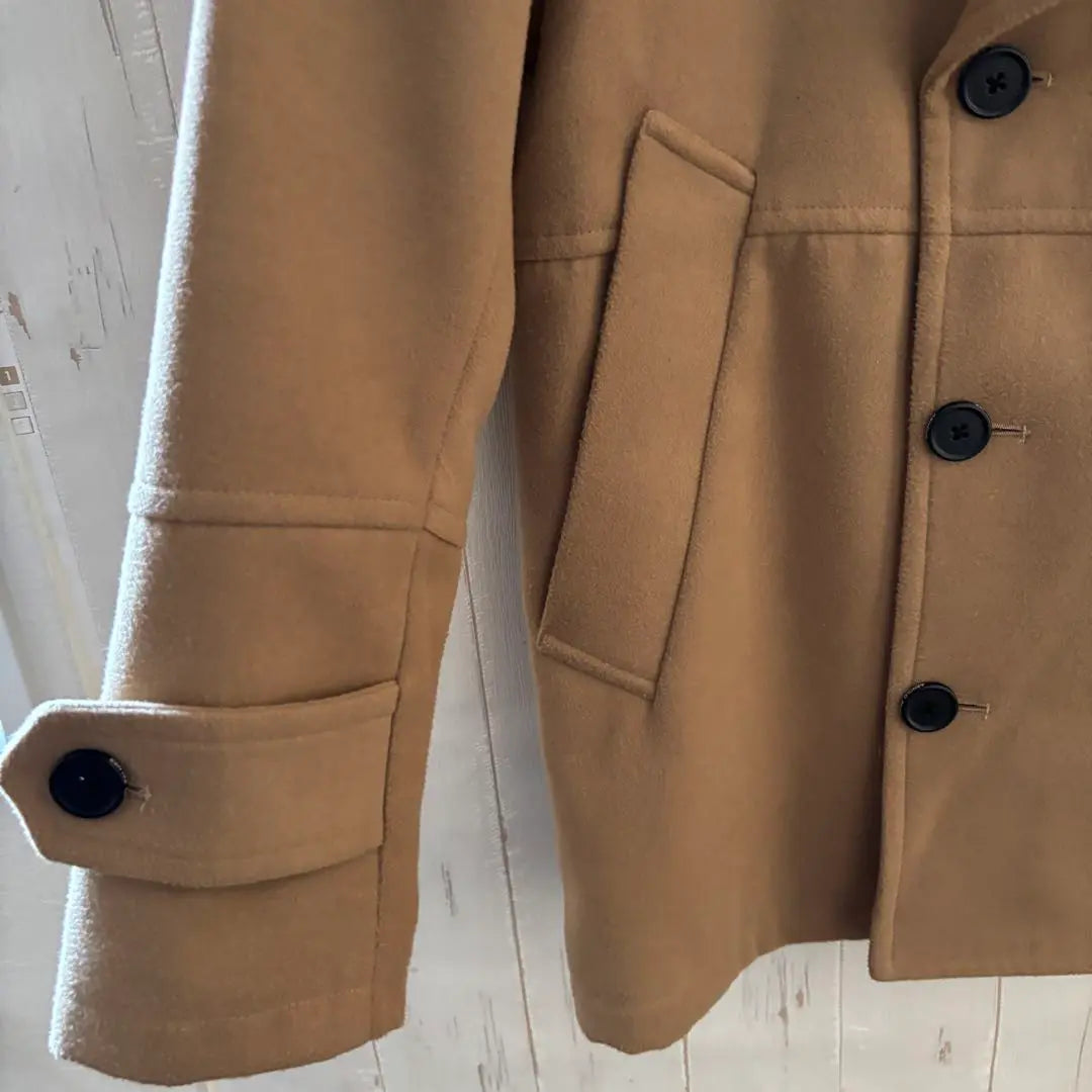 Arnold Palmer Chaquetón De Doble Botonadura En Beige Super Beautiful | アーノルドパーマー ベージュ ダブルブレスト ピーコート 超美品