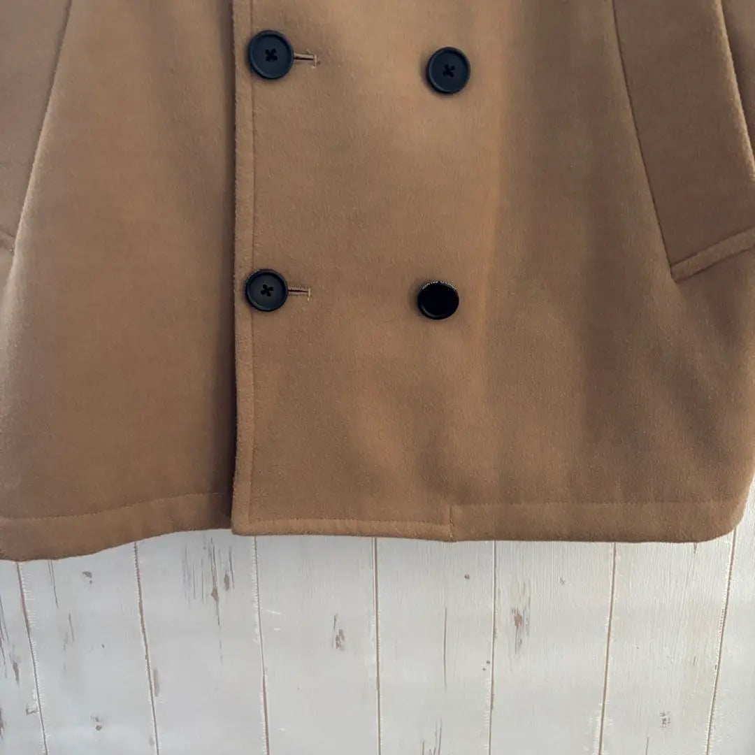 Arnold Palmer Beige Double Breasted Peacoat Super Beautiful | アーノルドパーマー ベージュ ダブルブレスト ピーコート　超美品