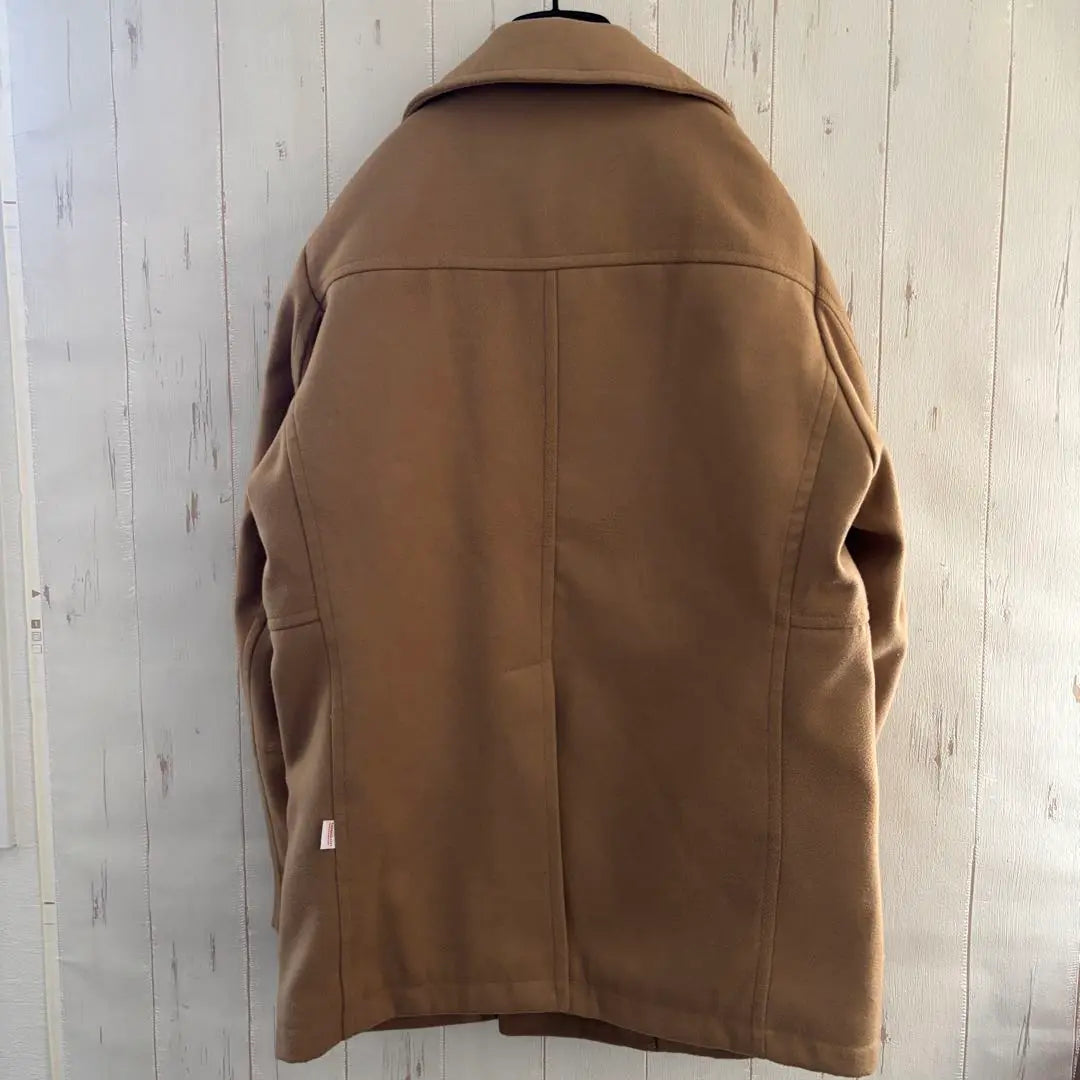 Arnold Palmer Beige Double Breasted Peacoat Super Beautiful | アーノルドパーマー ベージュ ダブルブレスト ピーコート　超美品