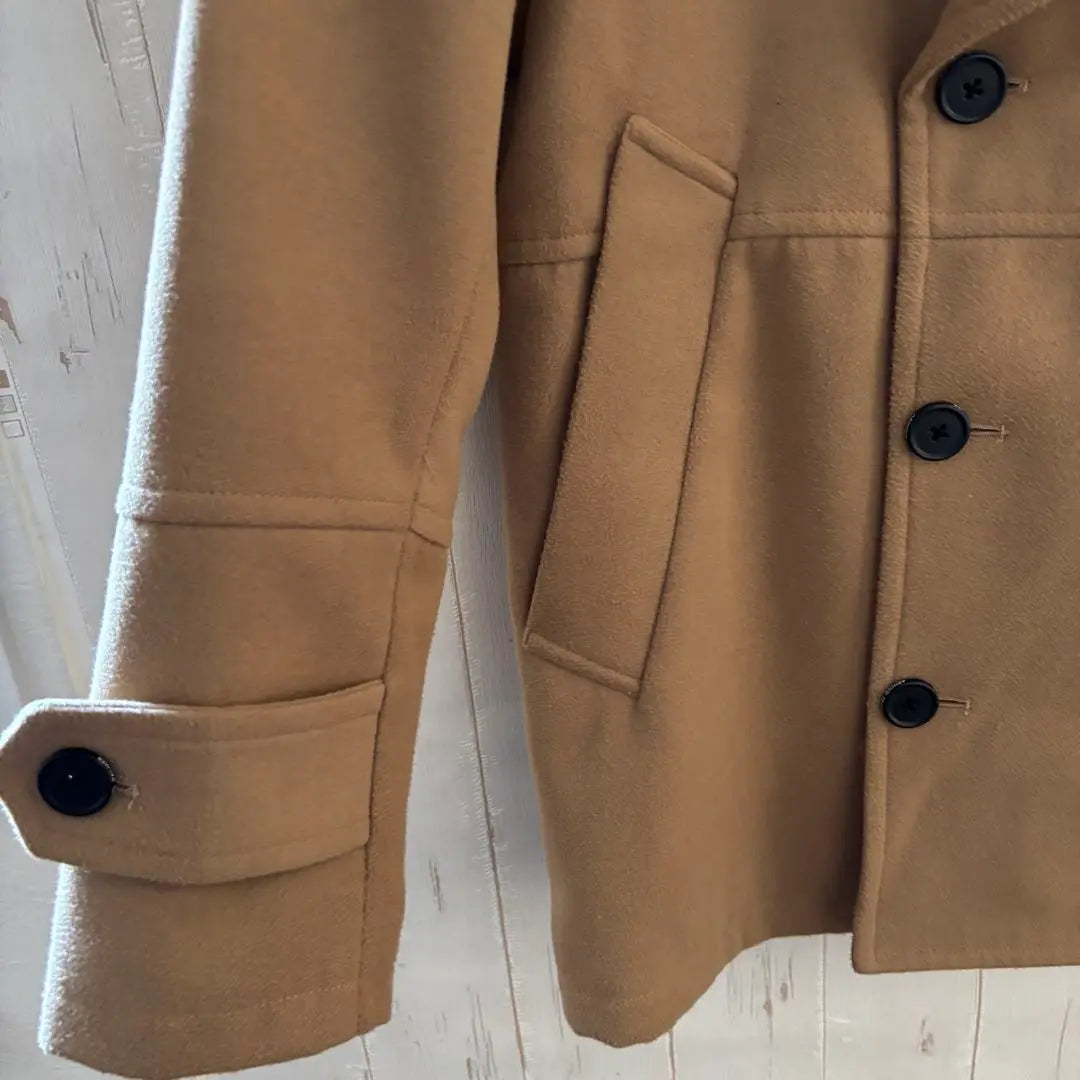 Arnold Palmer Beige Double Breasted Peacoat Super Beautiful | アーノルドパーマー ベージュ ダブルブレスト ピーコート　超美品