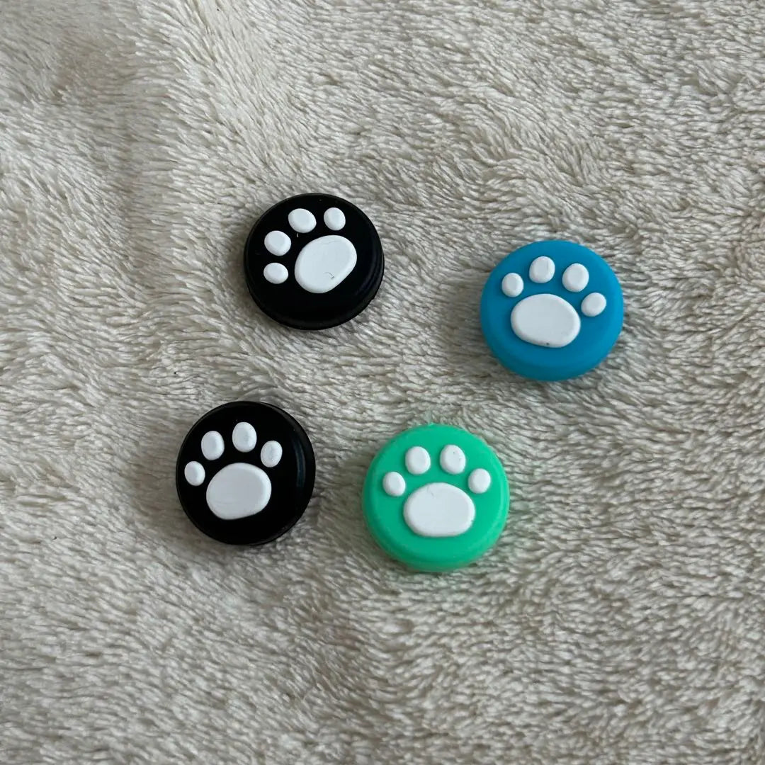 Analog stick cover, paw pads, set of 4, compatible with both switch and Lite